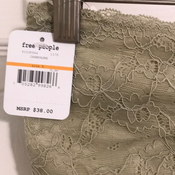 SOLD NWT Free People Bandeau Galloon S $38 Champ - Picture 4 of 7